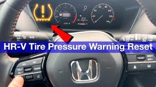 2023 - 2024 Honda HR-V low tire pressure reset / HRv TPMS calibration