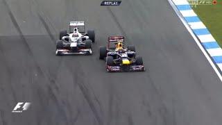 Kobayashi sliced Mark Webber HARD!!!