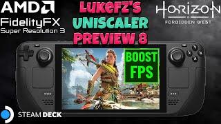 FSR 3 Frame Generation Mod by LukeFz Uniscaler Guide Horizon Forbidden West SteamOS #steamdeck #fsr3