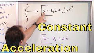 01 - Motion with Constant Acceleration in Physics (Constant Acceleration Equations)