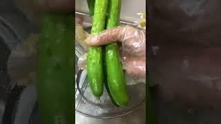 Making Cucumbers Pickled #shorts travel,cooking, gardening