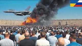 1 MINUTES AGO! 6 Russia's Most Expensive Fighter Jets SHOT DOWN Over Kursk by Ukrainian F-16 Pilot