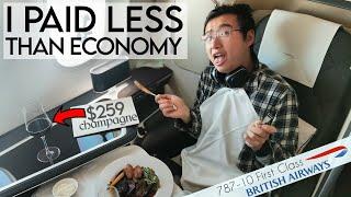 How I Flew 12 Hours of First Class For $384 (British Airways B787-10 LHR-ORD First Class Review)