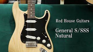 White Guitars - Red House Guitars General S/SSS - Natural
