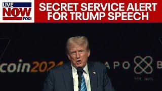 Secret Service delayed Donald Trump #bitcoin conference speech in Nashville | LiveNOW from FOX