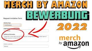 MERCH BY AMAZON BEWERBUNG (2022) | Geld verdienen mit dem T-Shirt Business *Anfänger*