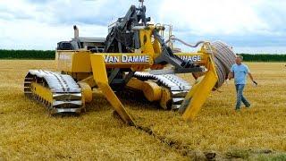 Inter-Drain GP-Series V plow | laying trenchless field drainage | Van Damme Drainage