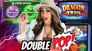  Double Pop  On New Dragon Trio Slot For A BIG Comeback! Peppermill Casino