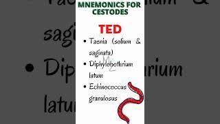 Cestodes' Mnemonic | How to Memorize Cestodes' Classification? #microbiology #parasitology #cestodes