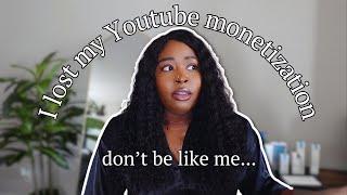 I lost my youtube monetization. here's how to keep yours | how to become a youtube partner 2024