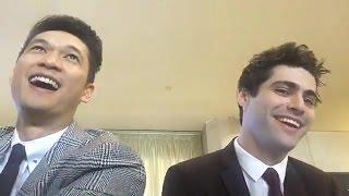 Harry Shum Jr. and Matthew Daddario Live FB chat 04/01/2017 #GLAADAwards