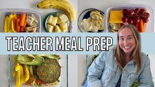 TEACHER LUNCH IDEAS | Teacher Trader Joe's Meal Prep! | Healthy and Vegetarian Lunch Options