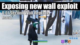 Exposing New Wall Replace Exploit/Method Fortnite (Macro)(Steal Any Wall)