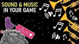 HOW TO Add Sound Effects & Music To Your Game Using Love2D!