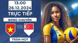 Bóng Chuyền | Việt Nam Vs Singapore | Thi Đấu Bùng Nổ Khiến Trận Đấu Kết Thúc Nhanh Chỉ Trong 1 Giờ