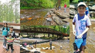 Oconaluftee River Stream in Cherokee, North Carolina USA