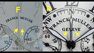 Franck Muller watch real vs fake. How to spot fake Franck Muller Geneve watch