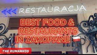 BEST FOOD & RESTAURANTS WE TRIED IN ZAKOPANE POLAND  | August 2023