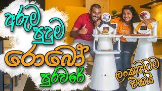 කෑම බෙදන රොබෝ යාළුවෝ | Cafe Robot | Restaurants in Sri Lanka