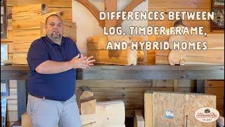 Differences Between Log, Timber Frame, and Hybrid Homes | Honest Abe Log Homes