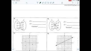 Finding the domain and range from table, graph, mapping