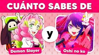 ¿CUÁNTO SABES DE DEMON SLAYER Y OSHI NO KO?⭐ Idol Yoasobi | Quiz de Anime | Preguntas y Respuestas