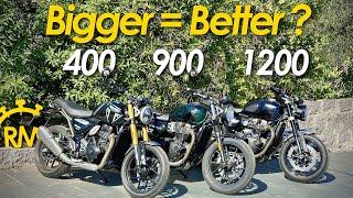 Triumph SPEED 400 vs 900 vs 1200  [QuickTest#36]