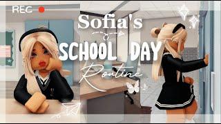 ⋆୨୧˚  || Sofia's School Day Routine || Berry avenue vlog || Roblox || ˚୨୧⋆