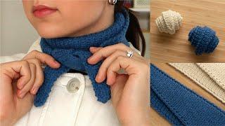 Easy Crochet Mini Scarf Tutorial