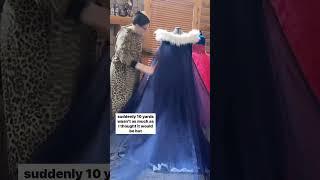 Making Elsa’s Winter cape! Frozen cosplay costume! #sewing style diy Disney princess ice castle fun