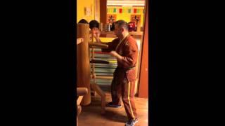Weng Chun Flow Übung Holzpuppe Sifu Andreas Hoffmann