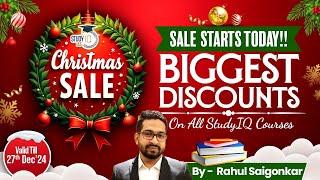 Crack UPSC CSE with StudyIQ's Christmas Sale | Massive Discounts