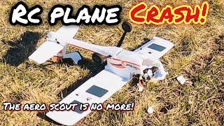 Flight and crash of the HobbyZone Aero Scout!