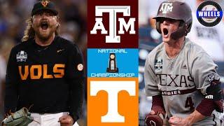 #3 Texas A&M vs #1 Tennessee (AMAZING CHAMPIONSHIP!) | College World Series | 2024 College Baseball