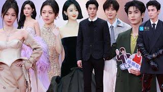 ZhaoLiYing, YuShuxin, WuLei and Chinese Stars on the red carpet of Tencent Video All Star Night 2025