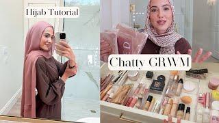 Let's Catch Up | GRWM, New Hijab Tutorial + Hijab Haul