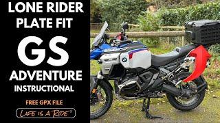 BMW  R 1300 GSA HOW TO Remove luggage rack Fit lone rider 1300 gs plate !!!