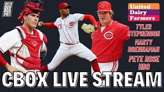 Tyler Stephenson ON FIRE! Marty Brennaman! Pete Rose on HBO? | CBox Stream 07-12-24