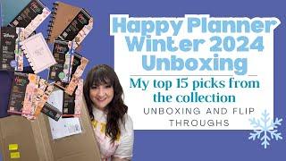 Happy Planner Winter 2024 Release - Top 15  Picks | Planner and Sticker Book Flip Throughs!