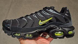 Nike Air Max Plus TN Black Volt 4K POV / Don Alpha Cleat SKU: FQ2381-001