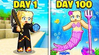 I Survived 100 Days as a Baby Mermaid!