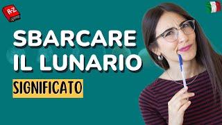 Significato di SBARCARE IL LUNARIO in italiano | Imparare italiano