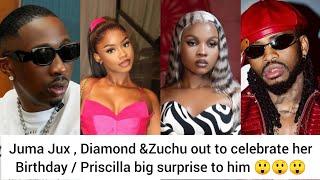 Juma Jux ,Daimond & Zuchu out to celebrate her birthday/ Priscilla big surprise to him 