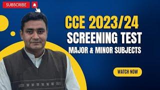 CCE 2023/24 | Screening test | Combined Competitive Examination  Preparation | @FaizBrohi-np1jh