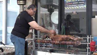 Osterbrauch "Lamm am Spieß" in Plakias Kreta