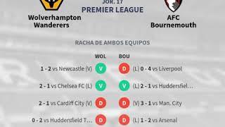 Previa Wolverhampton Wanderers vs AFC Bournemouth - Jornada 17 - Premi... - Pronósticos y...