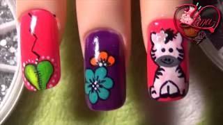 Decoraciones de Uñas Cebra - Yana - Nail Art