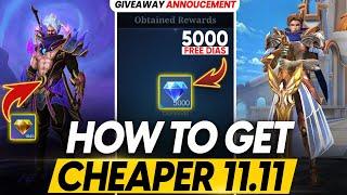 HOW TO GET CHEAP 11.11 SKIN | FREE 5K DIAMONDS | PHASE 2 GIVEAWAY WINNERS