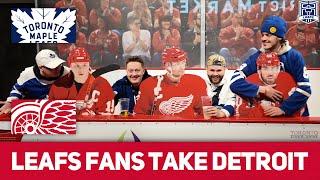 Leafs Fans Run Wild In Detroit | Leafs vs Red Wings | Fan First Vlogs w/Magzy