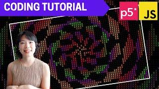 p5.js Coding Tutorial | Gradient Spiral 